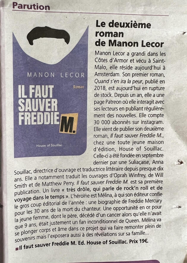 Article de presse Manon Lecor Article de presse Manon Lecor